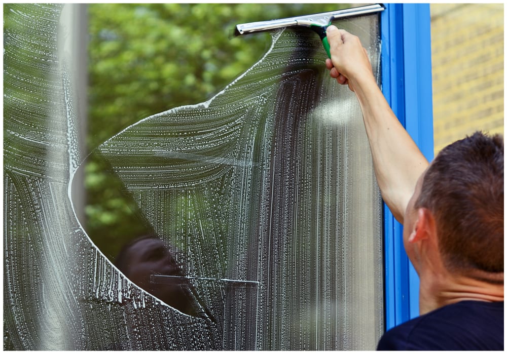Window Cleaning before and after